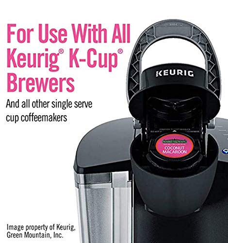 Market & Main OneCup, Coconut Macaroon, Compatible with Keurig K-cup Brewers, 18 Count