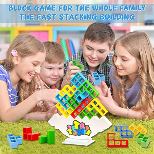 Skzvx Stacking Blocks Balance Game - Board Games For Kids & Adults Tower Balancing Stacking Toys Building Blocks Perfect For Family Games Parties Travel #TOP6