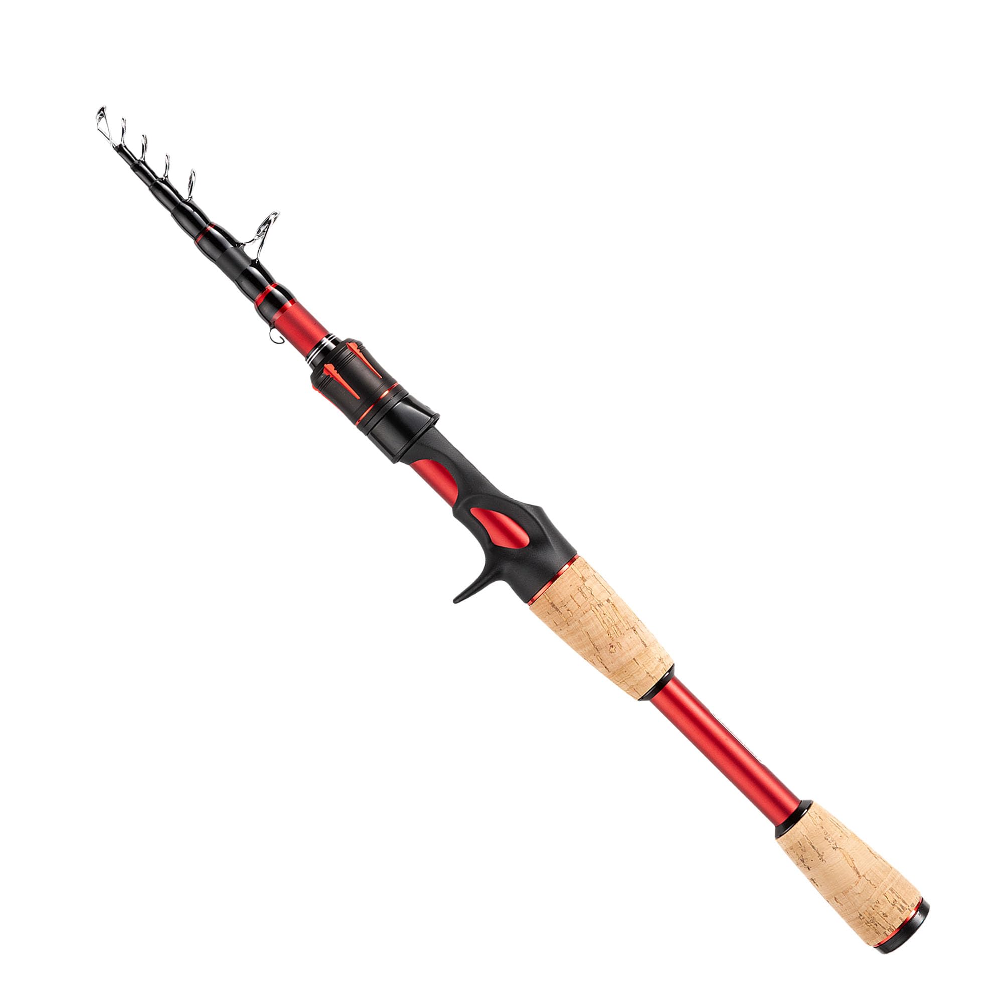 EOW XPEDITE LITE Portable Telescopic Fishing Rods & Combo, Spinning & Casting Fishing Poles, 24T Carbon Rod Blanks, Solid Carbon Tip, Split Cork Grips, Travel Rod, Combos with 5+1BB Spinning Reel โ image 1