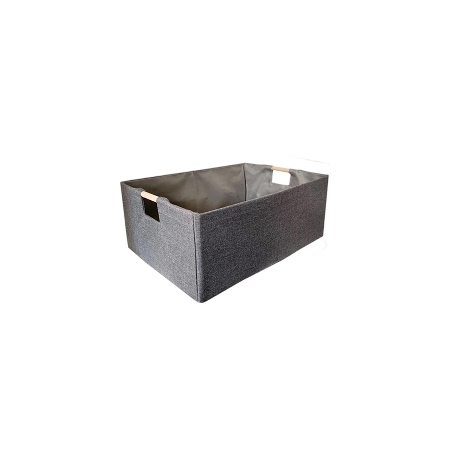 Multipurpose Linen Organizers Box Sturdy Cardboard Structure Comfortable Wood Grip Designs Sturdy Fabric Desktop Organizers Basket