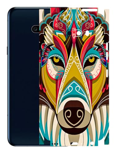 Image of AtOdds - Full Body Back Screen Guard Protector Film - Lamination Wrap Skin Sticker Compatible with LG G8X ThinQ | Scratchproof Matte Finish (Mighty Wolf)