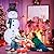 LOENIY 6FT Lighted Snowman Outdoor Christmas Decorations, Pop-Up Christmas Décor with Build-in 200 LED Lights, Collapsible Snowman with Top-Hat Scarf, Christmas Decoration for Porch Lawn Yard (6FT)