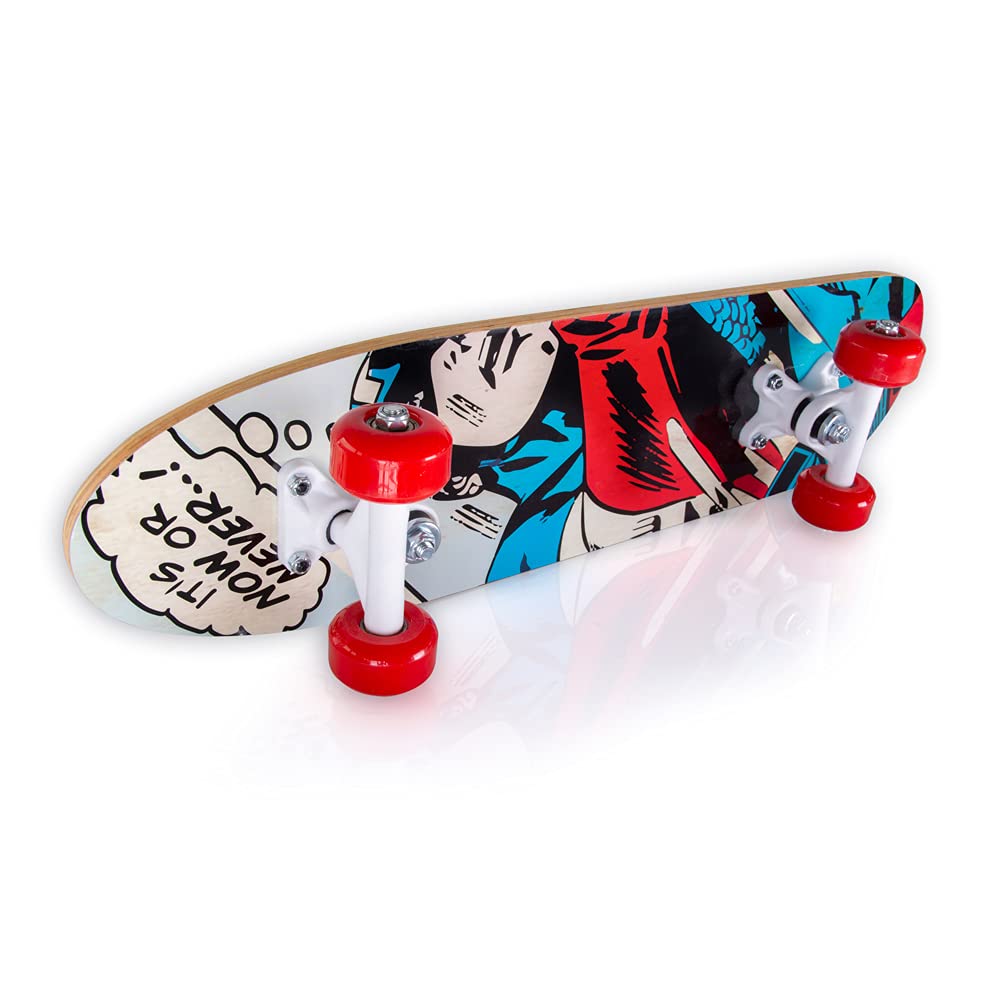 Skateboard in legno (legno) CAPTAIN AMERICA 61 x 15 x 8/10 cm (9940)