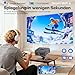 Beamer【Google TV/Autofokus & 1500 ANSI】 Full HD 1080P HORLAT Beamer 4K Heimkino mit WiFi 6, Bluetooth 5.3, HDR10, Sprachassistent, um 360° drehbarer Ständer Projektor