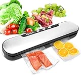 💓【CON CÁMARA DE VACÍO DE 32CM】Nuestro sellador al vacío profesional adopta una cámara de vacío de 32 cm, usted puede elegir libremente el tamaño de la bolsa de vacío de alimentos, grande o pequeño, todo es posible.