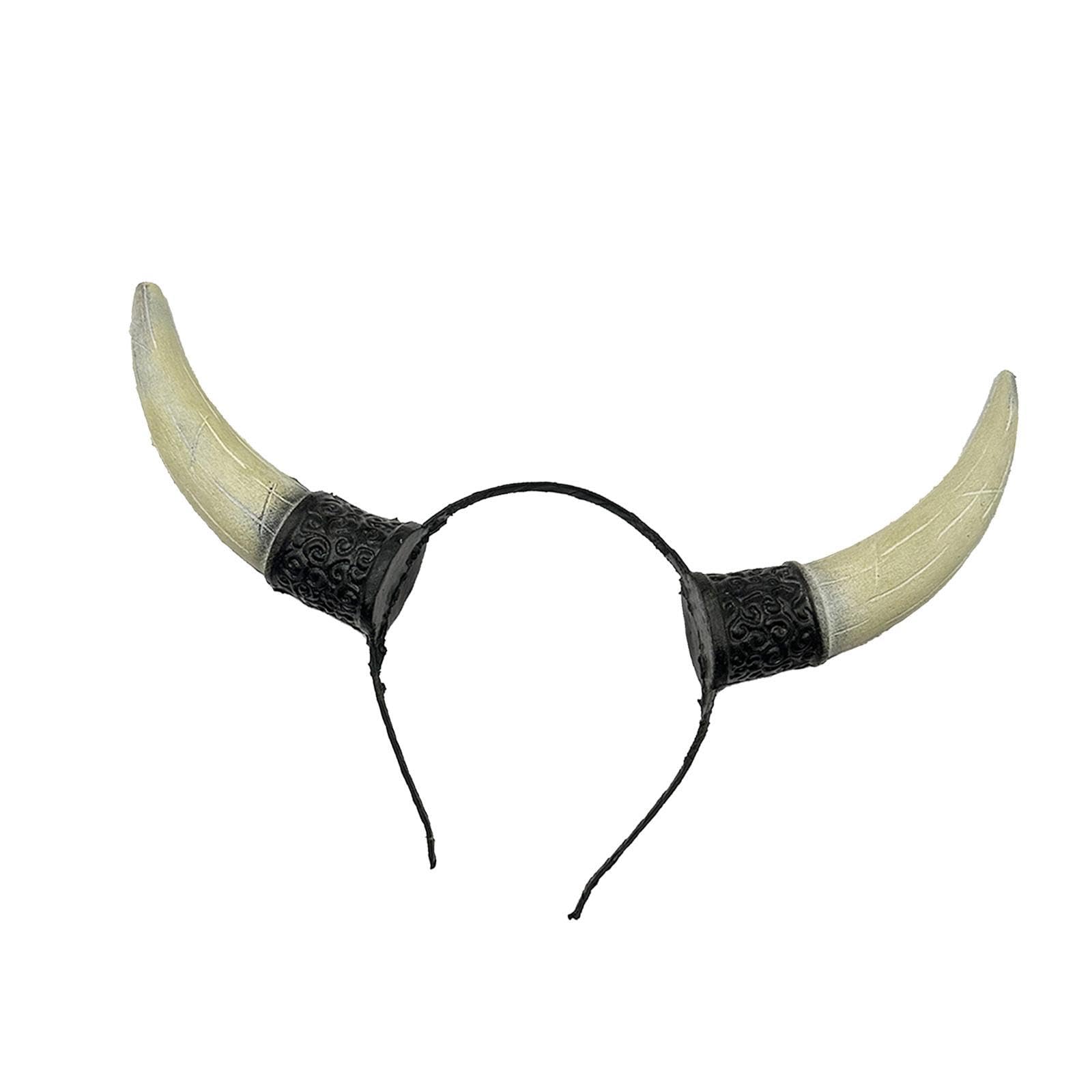 jojomis Horn Hairband for Cosplay Halloween Party Favors Gothic Lolita Role Playing Accessory