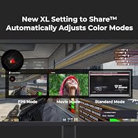 BenQ Zowie XL2540X+ 24.1 Inch 280 Hz Gaming Monitor for Esports, 1080p, Fast TN, XL Setting to Share, Height Adjustment with Industrial Bearing Design, S Switch, Protective Cover – Ansicht 7
