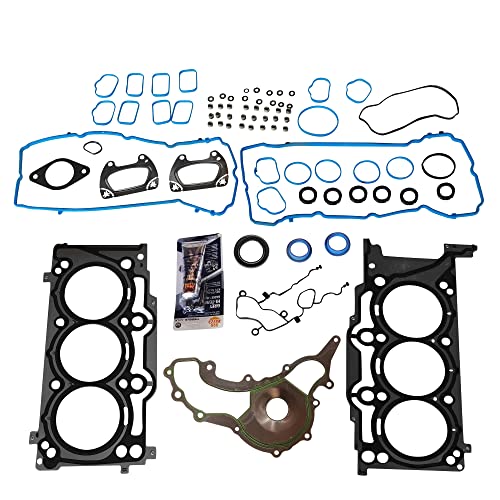 Image of Partsflow Engine Cylinder Head Gasket Set For Jeep Wrangler For Ram 1500 For Chrysler Town & Country For Dodge Journey For Dodge Avenger For Dodge Charger For Dodge Durango For Ram C /V 3.6L V6 VIN inchG inch