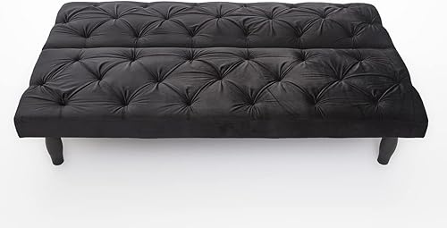 Miniatura 9 de Sofá cama plegable convertible, sofá cama futón con 3 posiciones ajustables para sala de estar, hogar, oficina, espacios de vida compactos (rosa)