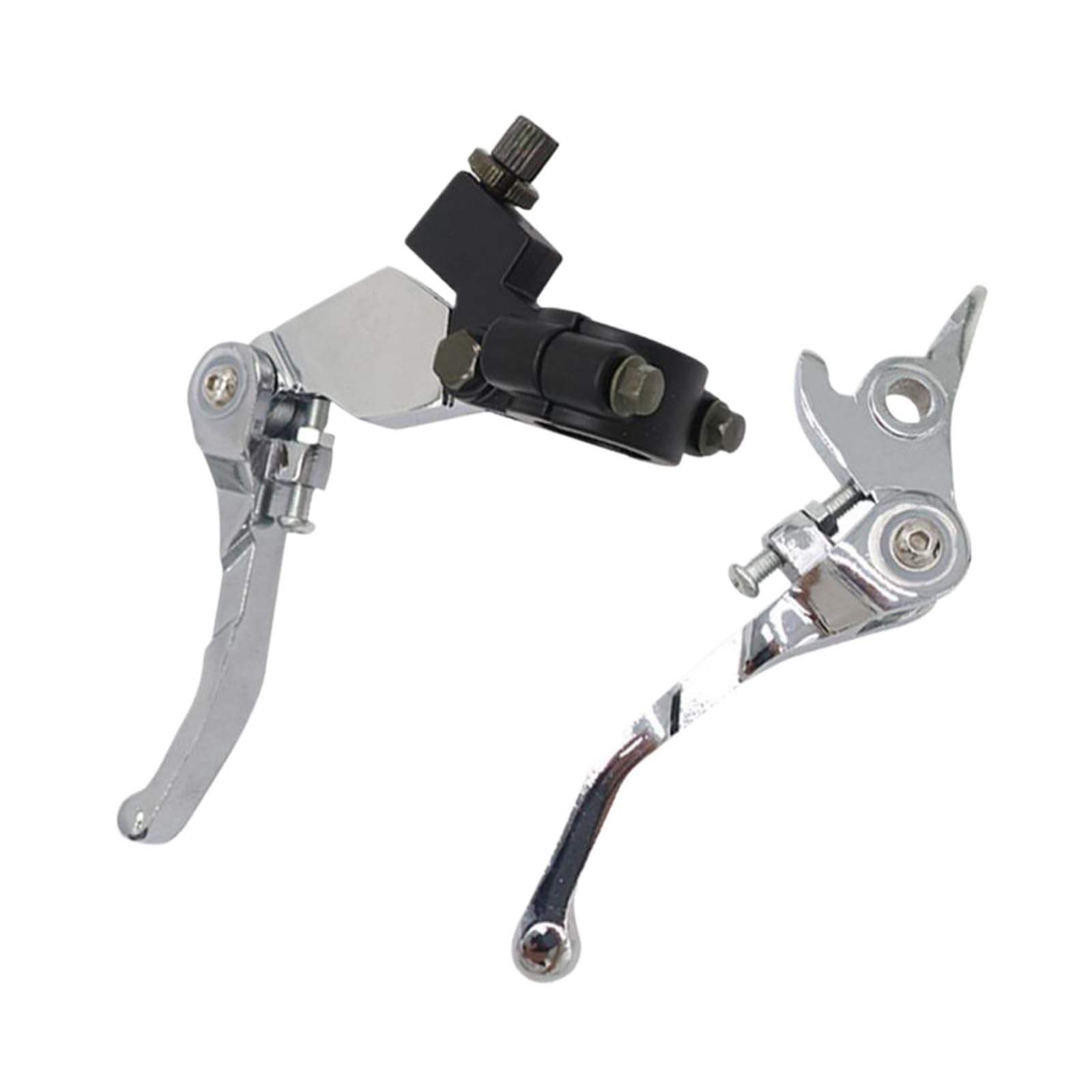Hxjthbvcf Silver A Set Folding Alloy Brake Clutch Levers For 50Cc 70Cc 90Cc 110Cc 125Cc 140Cc 150Cc 160Cc(Silver A Set)