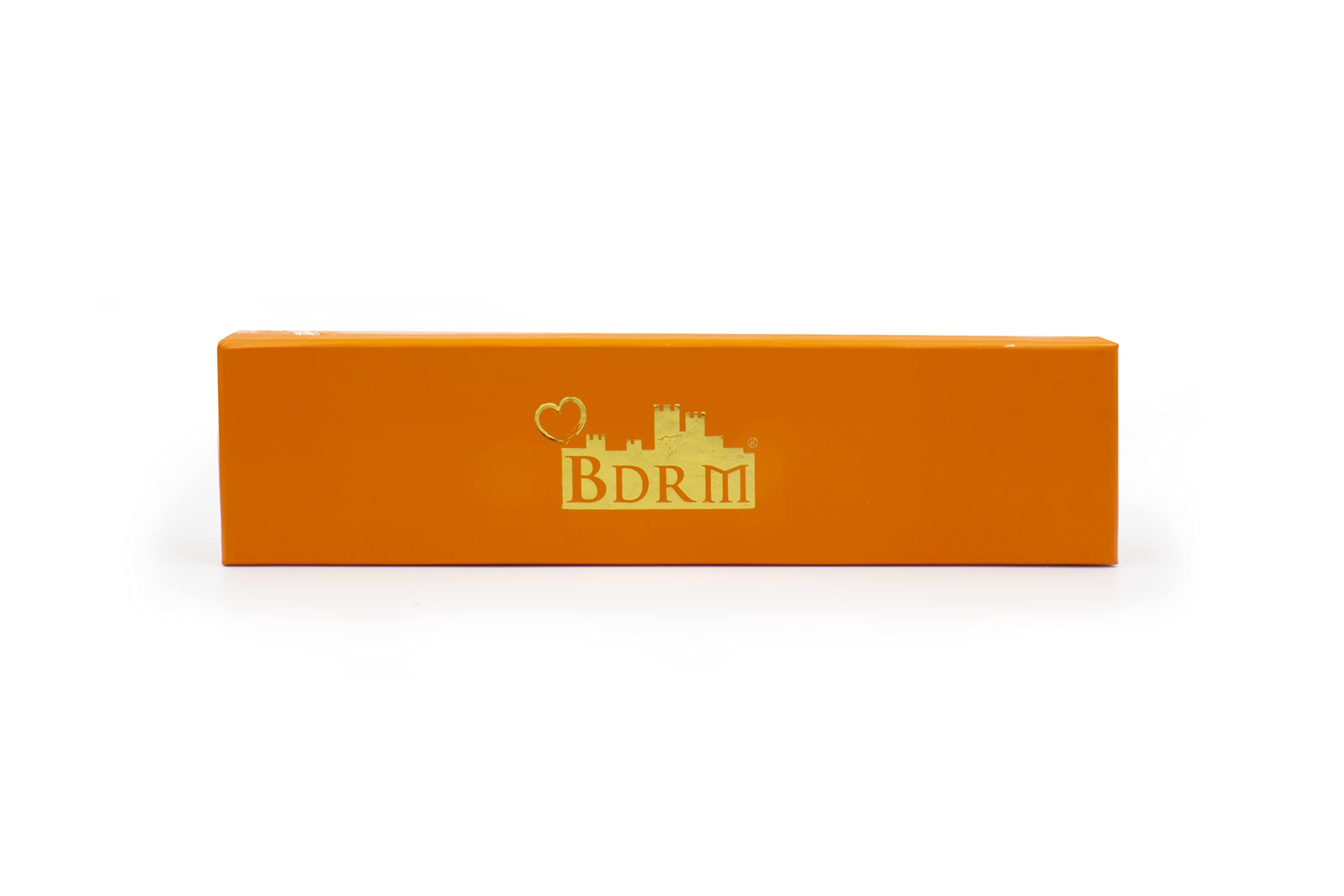 BDRM Turkish Delight Candy, Tangerine Flavor Snack Size Gift Box, Gluten & Glucose Free, Vegan and Non-GMO, Traditional Gourmet Dessert, Soft Lokum No Nuts (17.60oz)