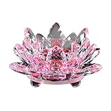 ❀Die wunderschöne Lotusblüte aus Kristall steigert die Dekoration Ihres Zuhause.