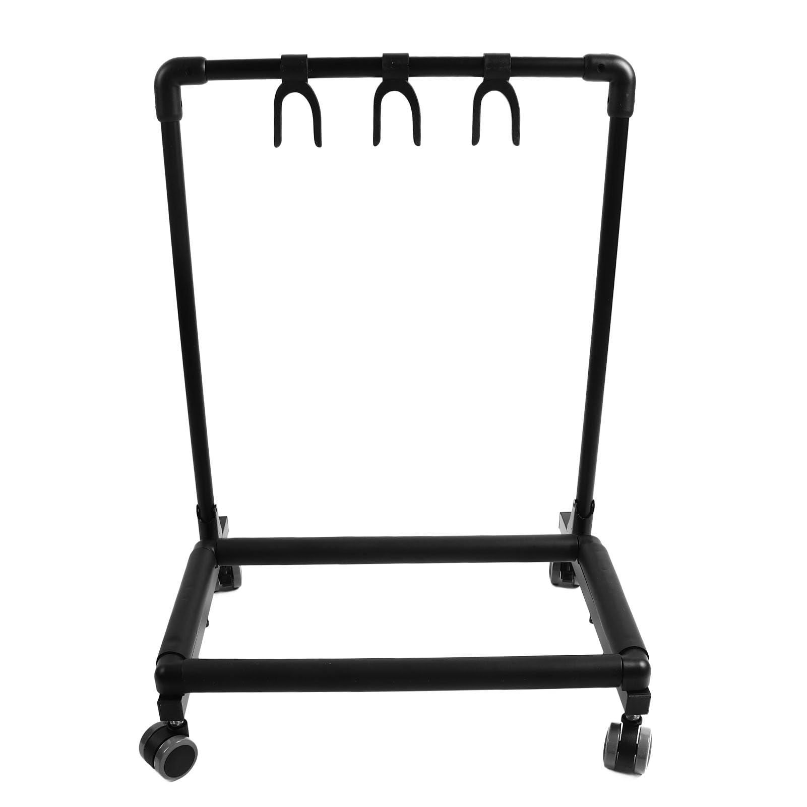 Semme Supporto Multi-Chitarra con Ruote Supporto per Rack per Chitarra in Metallo EVA per Chitarre Elettriche, Acustiche e Folk Salvaspazio Espositore Multiplo per per Negozi, Studi, Uso Domestico