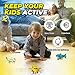KIDSTHRILL Kids Airplane Toy for Boys & Girls. Set of Three Toy Airplanes with Flashing Lights, Music & Airplane Sound, Push and Go Toy Plane Gift Toys for Toddler Boys 2 3 4 5 6 7 Years Old & up