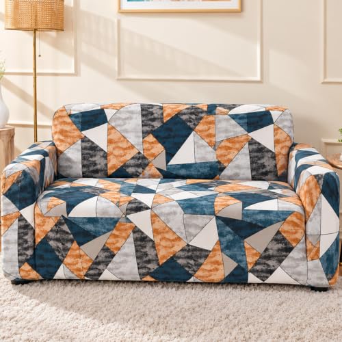 Image of House of Quirk Four Seater Sofa Cover Stretchable - Antique Prism