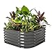 Produktbild UNIGARDIA Hochbeet aus Metall 150x60x43 cm - Modulares 4-in-1 Hochbeete-Kit - Rostfreie Hochbeete für Garten aus Premium Zn-Al-Mg Stahl - Min. 20 Jahre Lebensdauer - 43 cm Hoch Gemüsebeet, Anthrazit