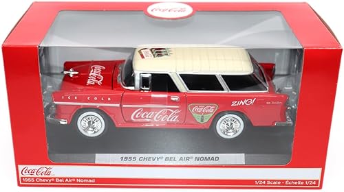 Miniatura 9 de | Coca-Cola 1955 Chevy Nomad | Modelo a escala 1:24 coleccionable a presión | 424057