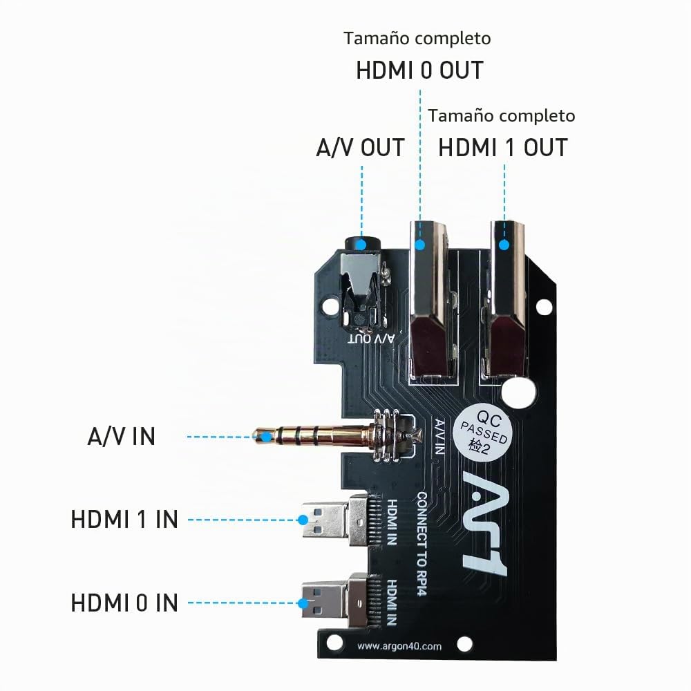 GeeekPi - Carcasa para Argon One Raspberry Pi 4, de aluminio, con ventilador, disipador de calor, botón de encendido, compatible con juegos retro, películas y música