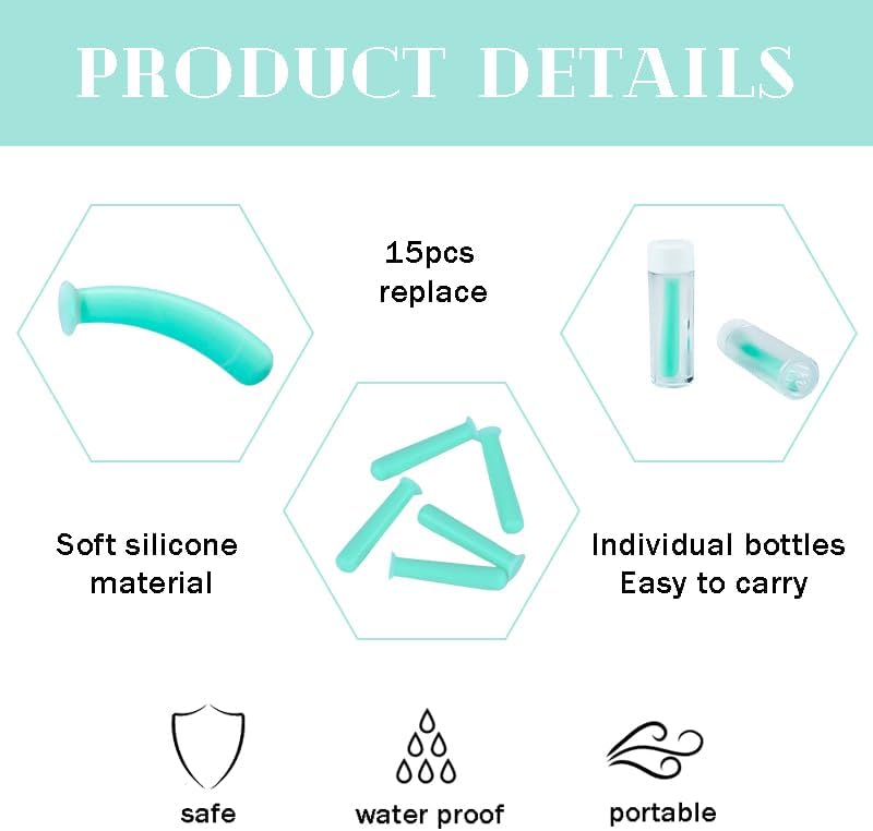 Miniatura 3 de 15 piezas de herramienta de extracción de lentes de contacto para lentes esclerales RGP, removedor de contacto con ojos duros, émbolo de ventosa,