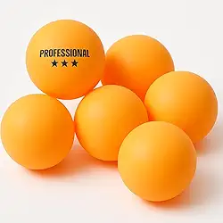 Kit com 6 Bolinhas de Tênis de Mesa Profissional – Cor Laranja – Alta Performance e Durabilidade Ping Pong