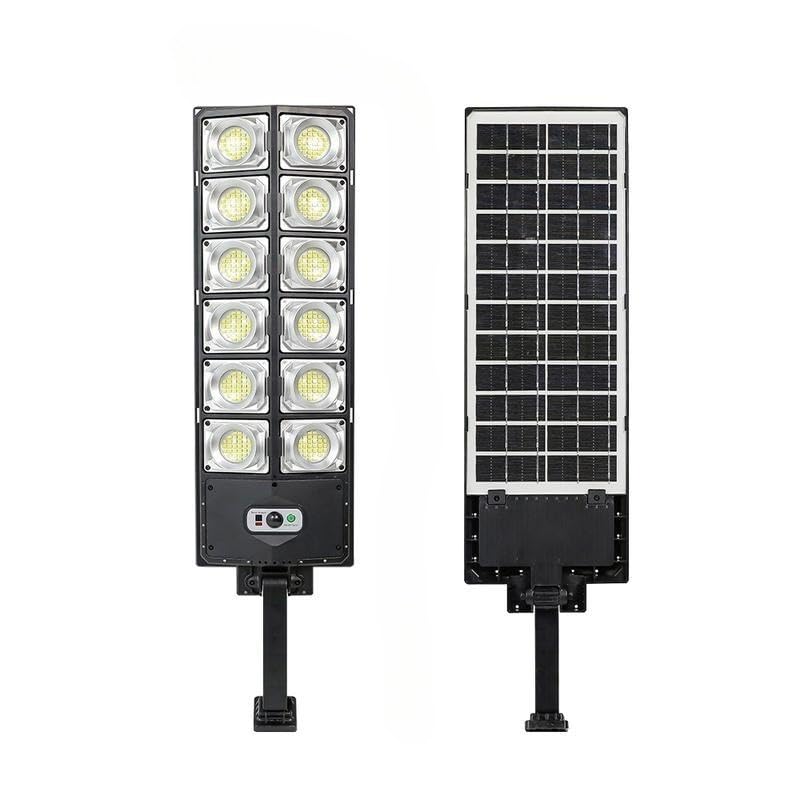 Solar Street Light Outdoor Parking Lot Light, 360 LEDs Wide Angle