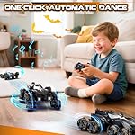 Remote Control Car, 2.4Ghz 8WD Rc Stunt Car with Automatic Demonstration, 360° Spins, Music and LED Lights, Remote Control Cars for Boys 4 5 6 7 8-12, Christmas Birthday Gifts Toys for Boys - Image 2