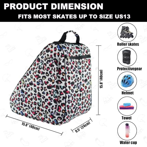 Image of HEXIFUL Skate Bag for Ice, Inline, Roller & Quad Skates - Kids & Adults