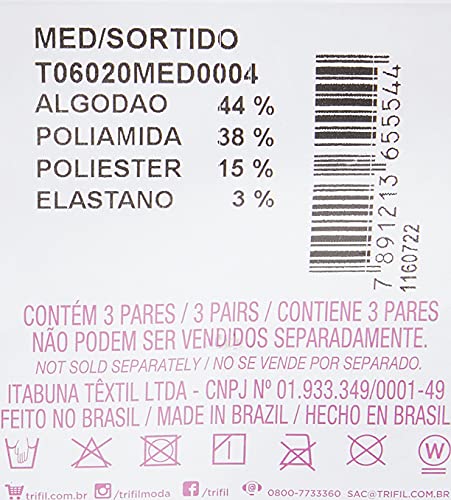 Meias Meias, Trifil, Meninos, Cinza/ Branco,, 30-35