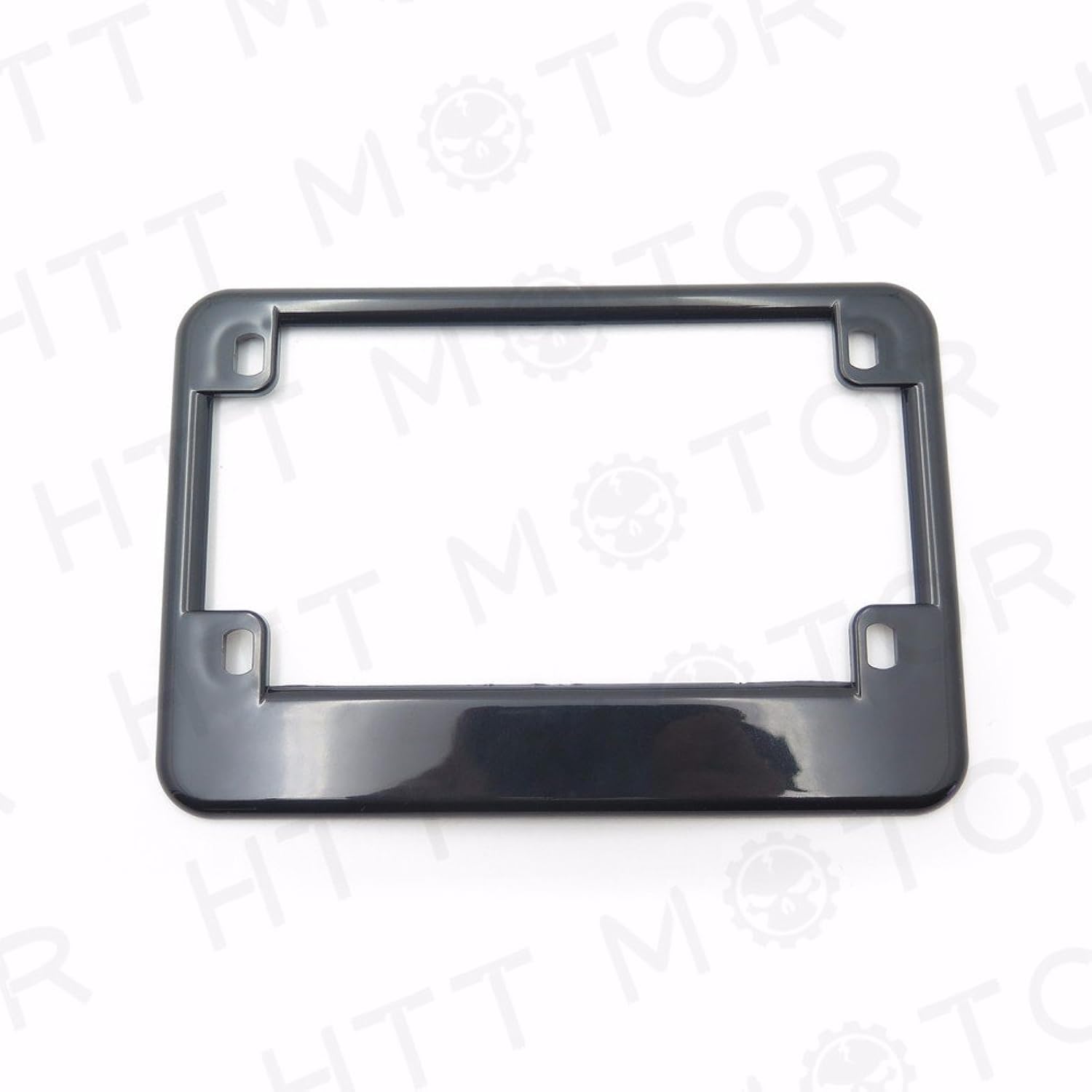 MT294-004- Motorcycle License Plate Frame Compatible with 4"x7" Extra 1" Width Motorcycle Plate