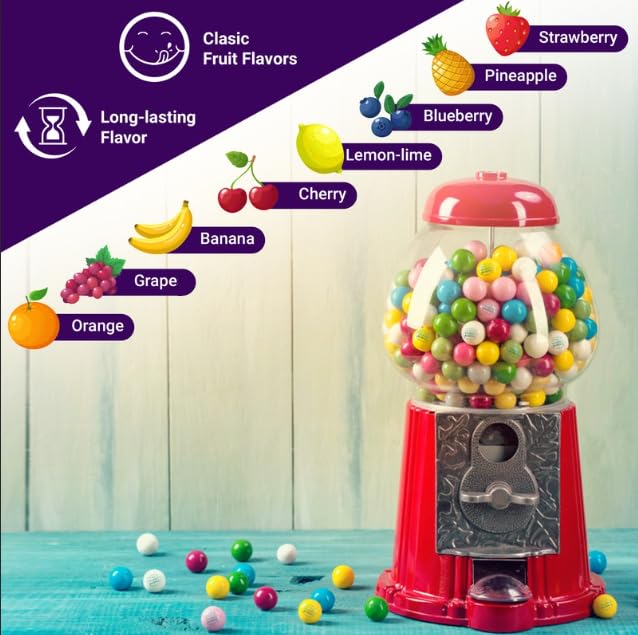 Gumballs Fusion Sweets and Snacks - Chicle Sabor Frutas Variadas - 1 Libra miniatura 4