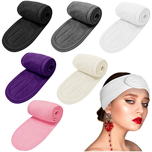 Hair Bands Headbands Facial Spa Hair Wrap Shower Bath Towel Non-slip Stretchable Washable Makeup Headband for Face Wash