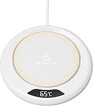 Drumstone (  ) Electric Beverage Cup Warmer – Desktop Coffee & Tea Heating Pad with Constant Temperature Insulation | Winter Warmer for Office, Home & Study Desk Use