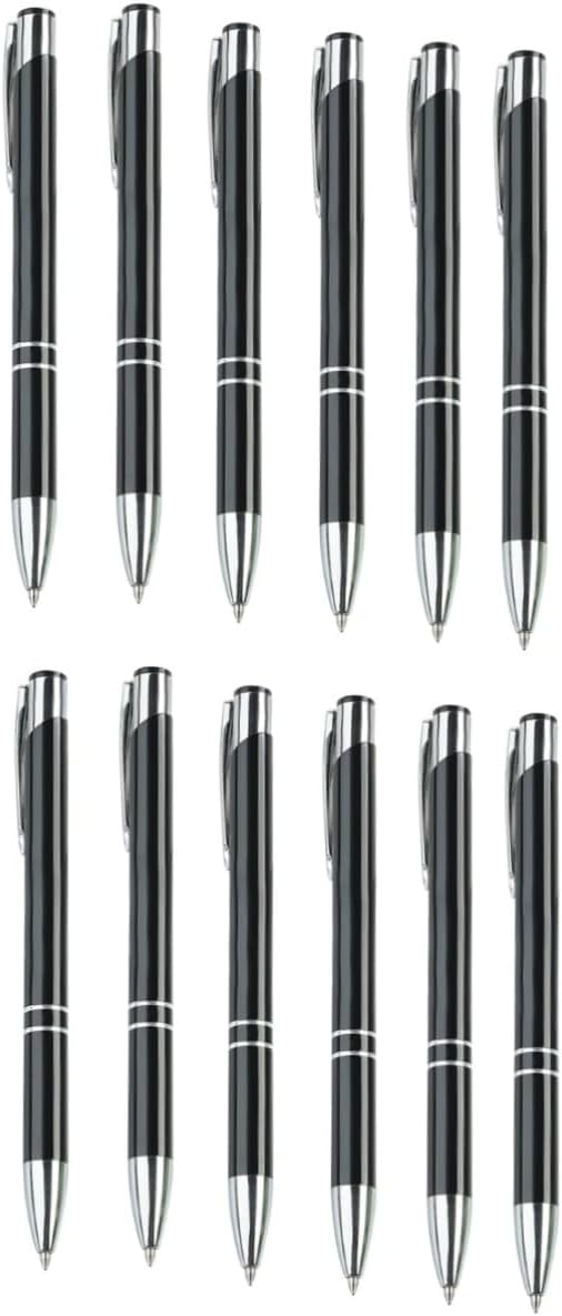 2sets Ballpoint Pens Retractable Metal Ballpoint Pen Fine Point Stationery for School Business 6pcs*2 2sets Ballpoint Pens Retractable Metal Ballpoint Pen Fine Point Stationery for School Business 6pcs*2