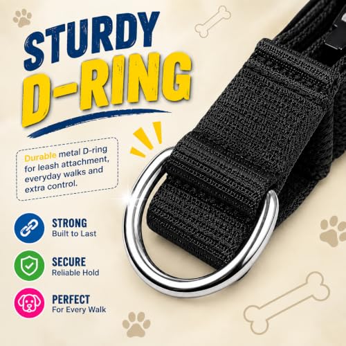 Image of Tactical Dog Collar and Leash Set, Black