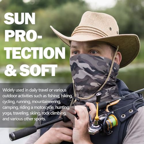 60pcs Neck Gaiter Sun Protection Face Mask for Men Women Breathable Head Wrap Headwear Protection-Dust3