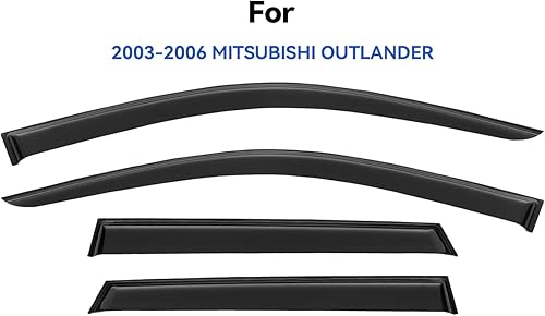 Miniatura 714 de Visores protectores de lluvia para ventana, deflectores de viento de canal exterior