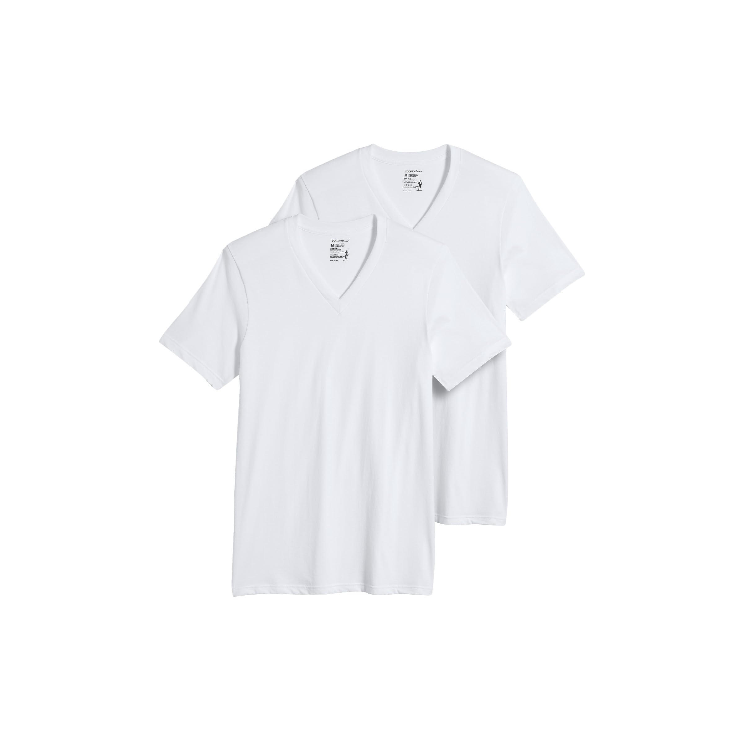JockeyMen's Undershirt Big Man Classic V-Neck Undershirt - 2 Pack