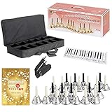 KC キョーリツ ミュージックベル (ハンドベル) 23音 オリジナルセット MB-23K/S シルバー (キャリングケース/クリスマス楽譜集/鍵盤デザインクロス付属)