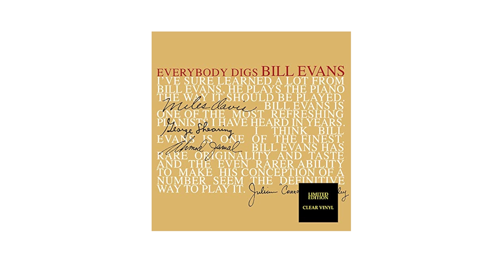 洋楽 Bill Evans Everybody digs OJC068 RLP1129 Bill Evans – Everybody Digs Bill Evans – Vinyl (Red, 180