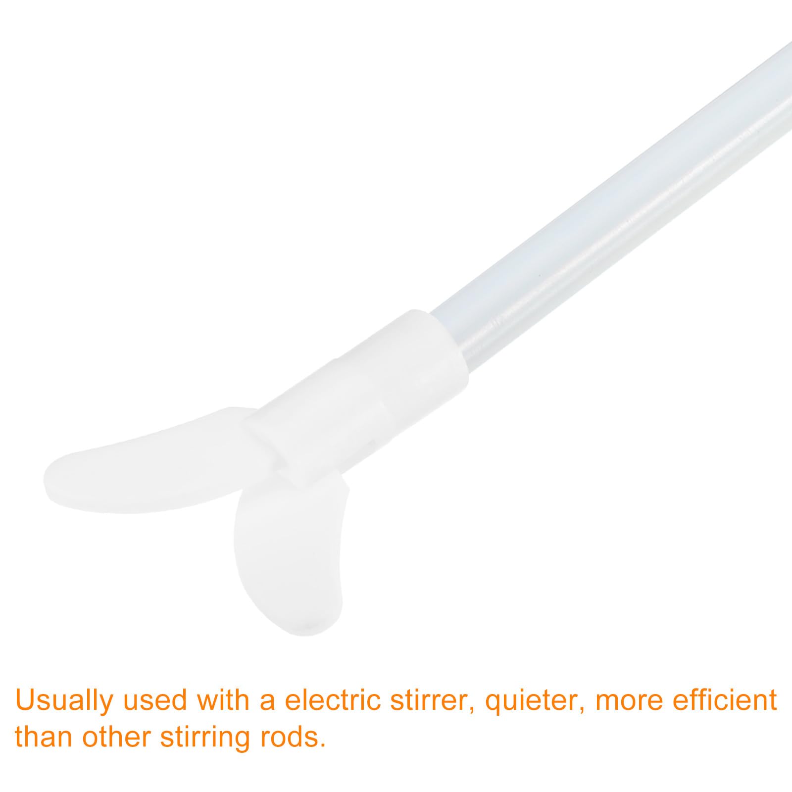 QUARKZMAN Varilla de Agitación Eléctrica de PTFE 400x65mm de Longitud para Agitador de Laboratorio