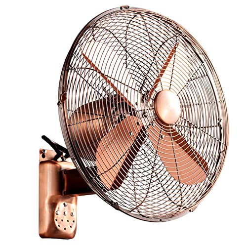 SFNIOKFG Ventilador de Pared con Control Remoto, Ventilador de Montaje en Pared de 4 aspas y 3 velocidades, Ventilador Industrial oscilante Ajustable, Alta Velocidad/Trabajo Pesado, tempori