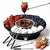 Chocolate Fondue Set 6 Dipping Forks, 350ml Electric Cheese Fondue Sets, Cheese Fondue for Home Valentine Easter Christmas Birthday Wedding Party