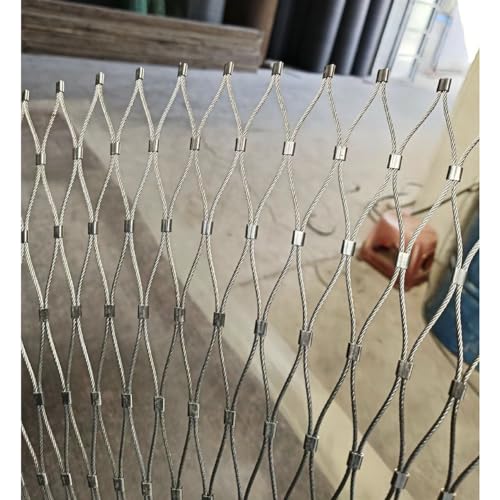 Rotolo di filo metallico zincato per recinzioni, in acciaio inox, flessibile, 1 x 15 m, anti-caduta, resistente, filo argentato da 2 mm, per pollame, animali domestici e protezione da giardino