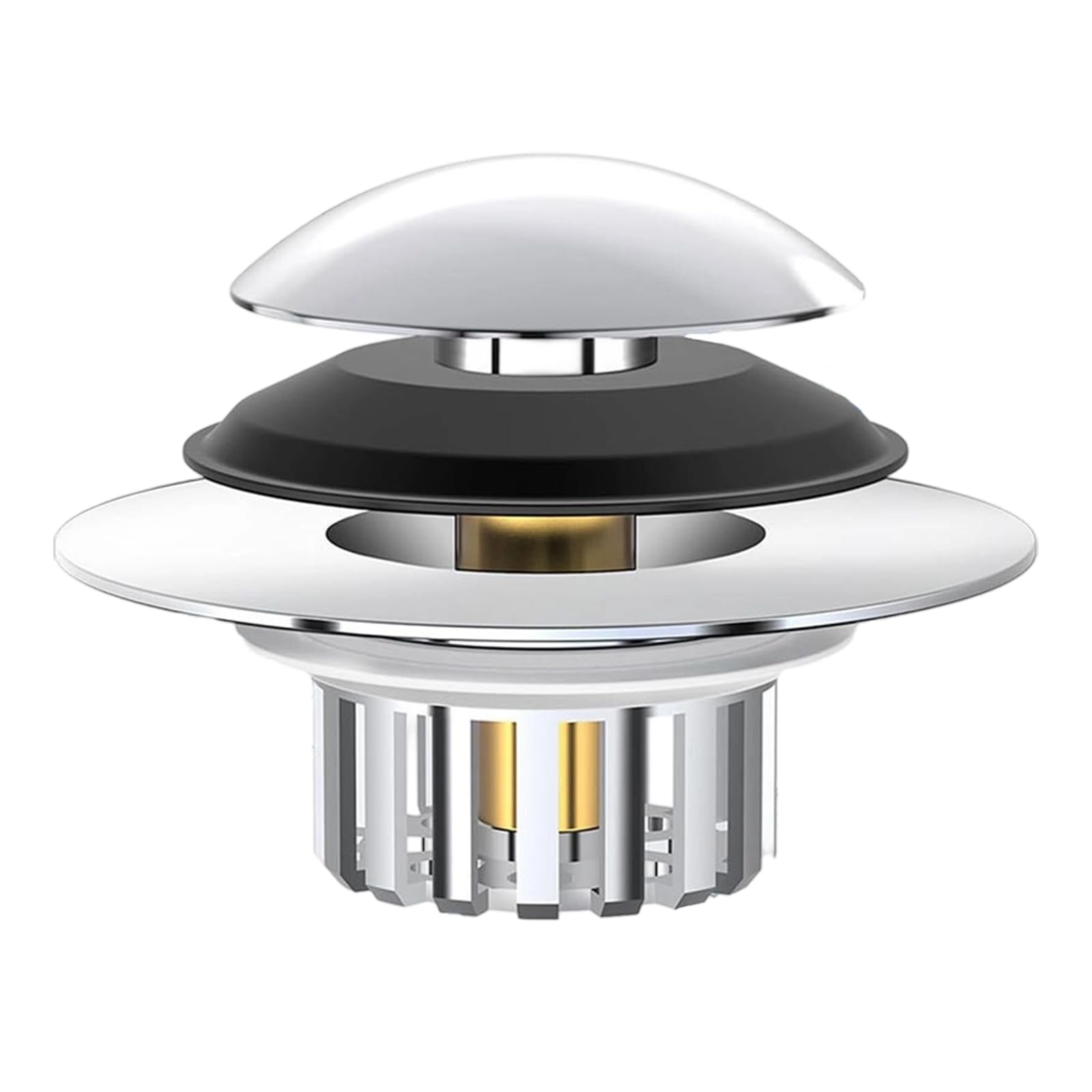 Strong Metal Bathtubs Drain Flexible Cores General Popups Bathtubs Drain Plug for Quiet Drainages Systems Shock Absorption Cores