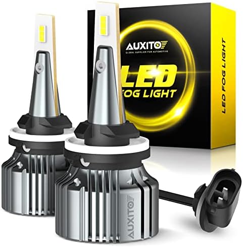 AUXITO 881 LED Fog Light Bulb, 6500K Cool White Super Bright, 30W 6000Lumen Per Pair, 889 898 886 896 894 Halogen Bulbs DRL Replacement for Accent Sorento Elantra Sportage Veloster Spectra, 2Pack
