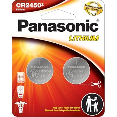 Panasonic CR2450 Coin Cell Batteries Cover