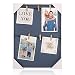 HANTAJANSS Photo Display Hanging Picture Frame of 6 Photos-show the Sweetest of Your Family (blue)