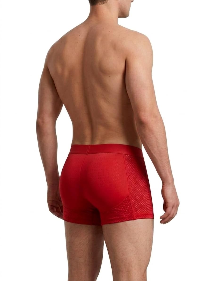 Nylon Ice Silk Breathable Men's Underwear, Mens Padded Butt Underwear Boxer Shape Enhancer Briefs-image-45