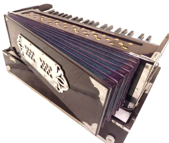 Musikalisches hölzernes Harmonium mit Koppler, tragbar, zusammenklappbar, 3,5 Oktave, 9 Stopper