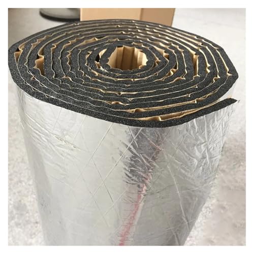 Almohadilla Aislamiento Acústico Para Automóviles 200 X 50 Cm Almohadilla Espuma Aislante Térmica Ruido Para Techos Cerrados Ideal Para Accesorios Alfombrillas Aislantes(50x200cm 10mm)
